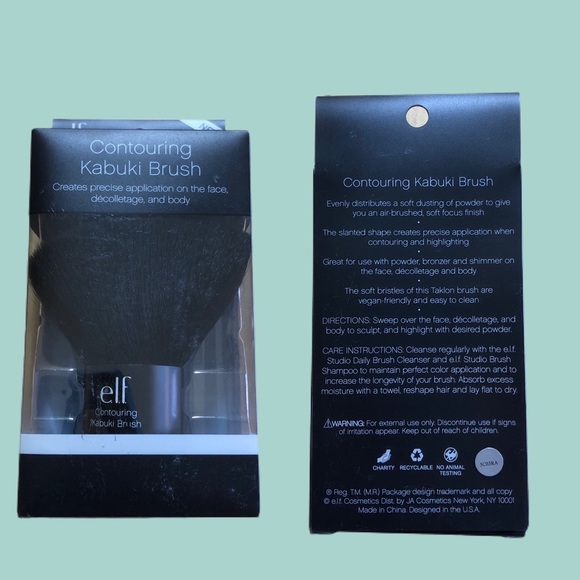 4/$20 2 e.l.f. Contouring Kabuki Brush Angled Bronzer Blush Highlighter Makeup - Picture 2 of 4